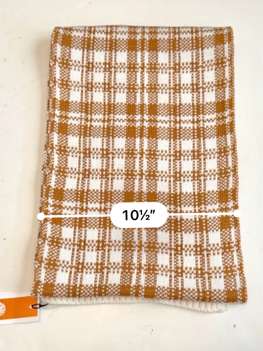 NWT Timberland Cozy Plaid Scarf in Wheat